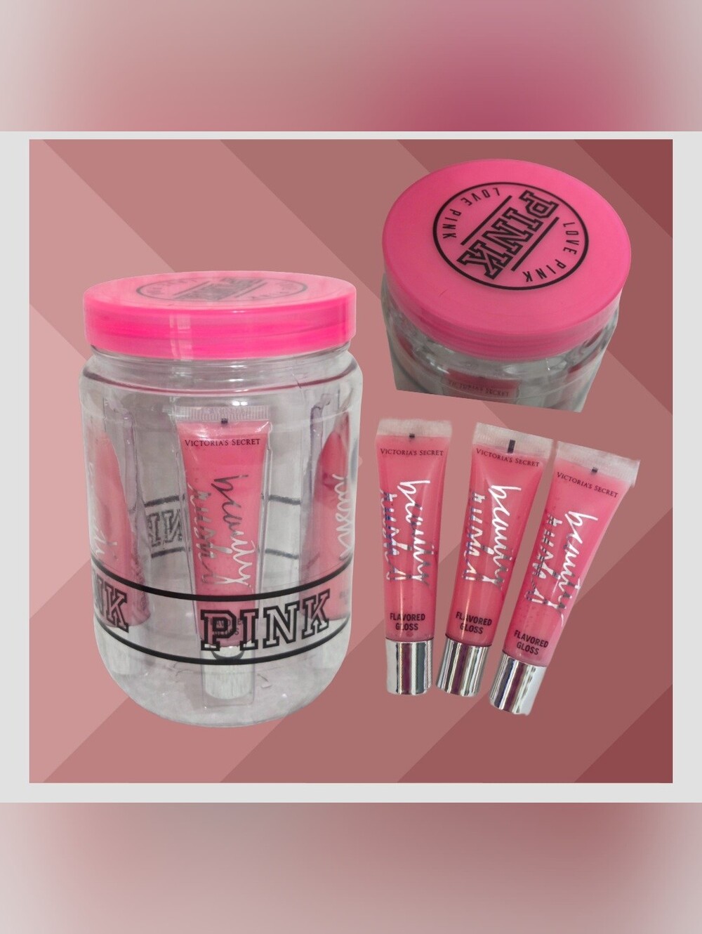 VS PINK Beauty Rush Candy Baby Lipgloss Bundle New!♡♡